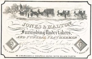 Carte de visite de Jones & Halton - English School