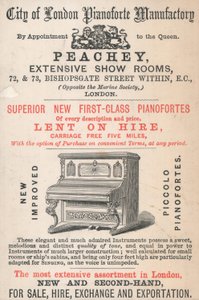 Carte de visite de Peachey - English School
