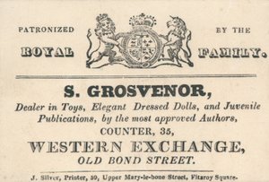 Carte de visite de S Grosvenor - English School