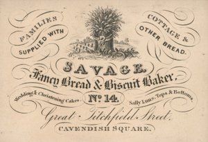 Carte de visite de Savage - English School