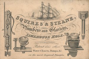 Carte de visite de Squires & Steane - English School