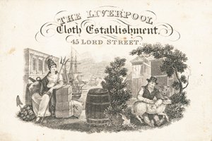 Carte de visite, The Liverpool Cloth Establishment - English School