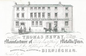 Carte de visite, Thomas Newey - English School