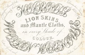 Carte de visite, Woollen Warehouse - English School