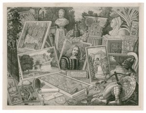 Carte de visite de Robert Martin, promotion des compétences en art lithographique, 1830 - English School