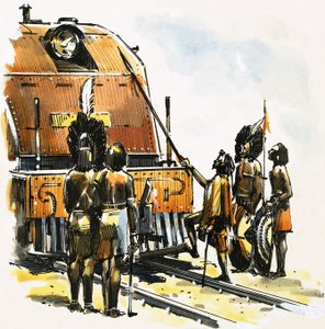 Train avec des Africains