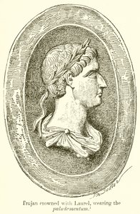 Trajan couronné de laurier, portant le paludamentum - English School