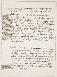 Traité de Latimer de sa propre écriture, contestant la doctrine de la transsubstantiation, avec des notes marginales de l