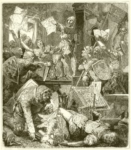 Troubles en Allemagne - Destruction d