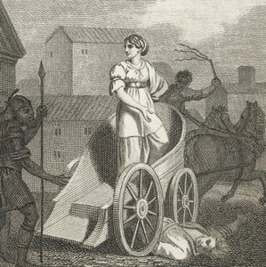 Tullie passant sur le corps de son père