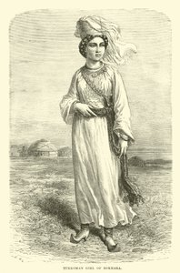 Fille turkmène de Boukhara - English School
