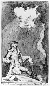 Turpin se cachant dans une grotte à Epping Forest - English School