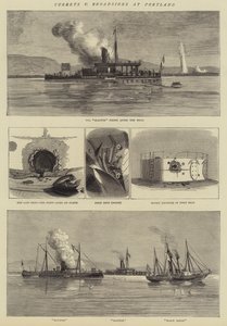 Tourelles contre bordées à Portland (gravure) - English School