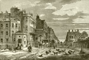 Tyburn Turnpike, 1820 - English School