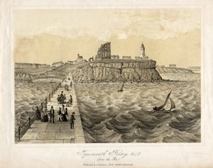 Prieuré de Tynemouth depuis la jetée