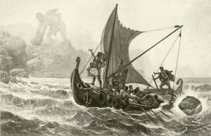 Ulysse défiant le Cyclope (gravure) - English School