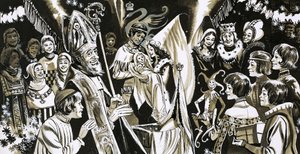 Illustration de conte de fées non identifiée