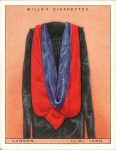 Toques et robes universitaires : Université de Londres, Docteur en droit - English School