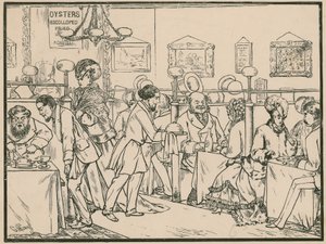Scène de restaurant sans titre - English School