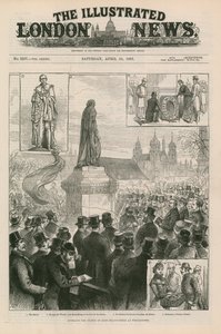 Dévoilement de la statue de Lord Beaconsfield à Westminster - English School