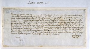 Lettre de Saint-Valentin de Margery Brews à John Paston III, février 1477 - English School