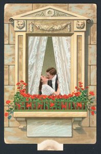 Carte de Saint-Valentin avec couple s