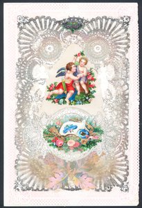 Carte de vœux pour la Saint-Valentin avec Cupidon - English School