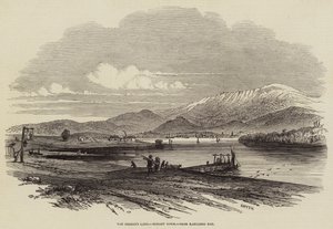 Terre de Van Diemen, Hobart Town, depuis Kangaroo Bay (gravure) - English School