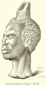 Vase en forme de tête de nègre (gravure)