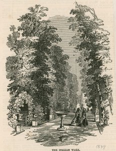 Les jardins de Vauxhall, Londres : La promenade italienne - English School