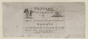 Vendeur de venaison, Wrights - English School