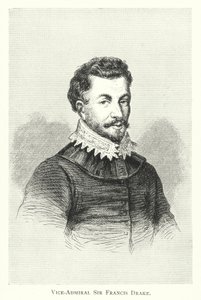 Vice-amiral Sir Francis Drake (gravure) - English School