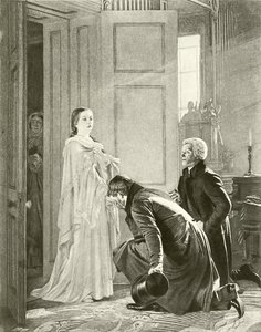 Victoria accueillie comme Reine (gravure)