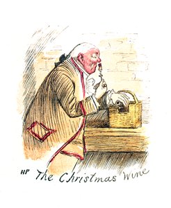 Carte de Noël victorienne intitulée 