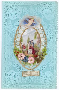 Carte de Saint-Valentin victorienne
