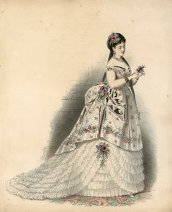 Planche de mode victorienne (gravure en couleur)