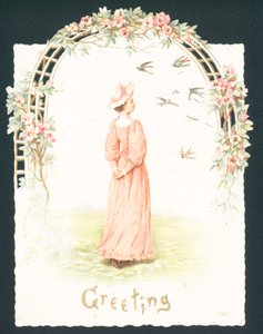 Carte de vœux victorienne - English School