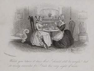 Vieille fille victorienne expliquant la raison de son célibat - English School
