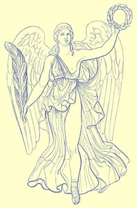 Victoire, Collection de Munich, illustration pour Ornement Historique par James Ward, 1897 - English School