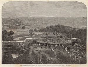 Vue depuis la galerie sud du Crystal Palace à Sydenham - English School