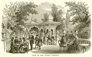 Vue dans les Jardins du Surrey