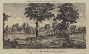 Vue de Clapham depuis le Common