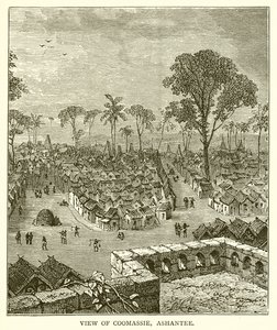 Vue de Coomassie, Ashantee - English School