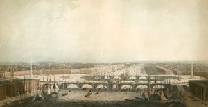 Vue de Londres, avec les améliorations de son port - English School