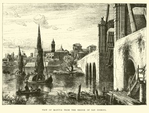 Vue de Mantoue depuis le pont de San Giorgio - English School