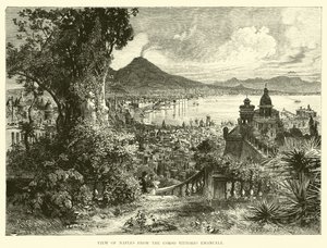 Vue de Naples depuis le Corso Vittorio Emanuele - English School