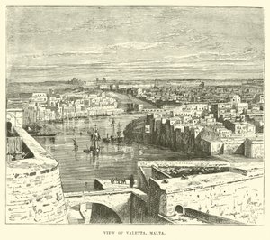 Vue de La Valette, Malte - English School