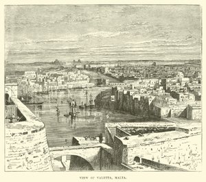 Vue de La Valette, Malte - English School