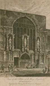 Vue de la Chapelle de Sainte Marie-Madeleine, Guildhall, Londres - English School