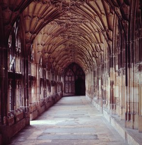 Vue des cloîtres, vers 1355 - English School